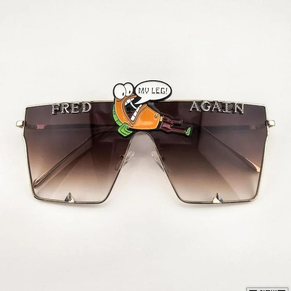 Fred Again Rave Festival Sunglasses Brown‎ Tinted Lens